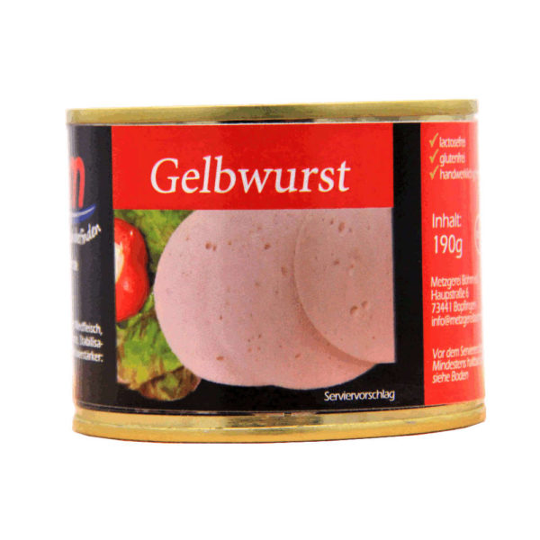Gelbwurst bearbeitet 190 gr